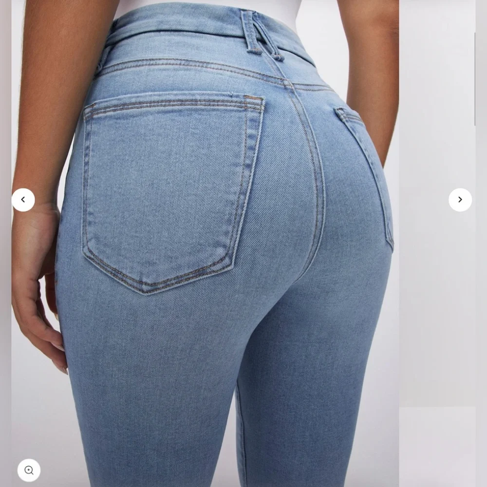 Good American Always Fits Good Classic Slim Straight Jeans, Sz 20-26 - Picture 4 of 16